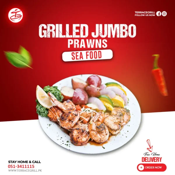 Grilled Jumbo Prawns