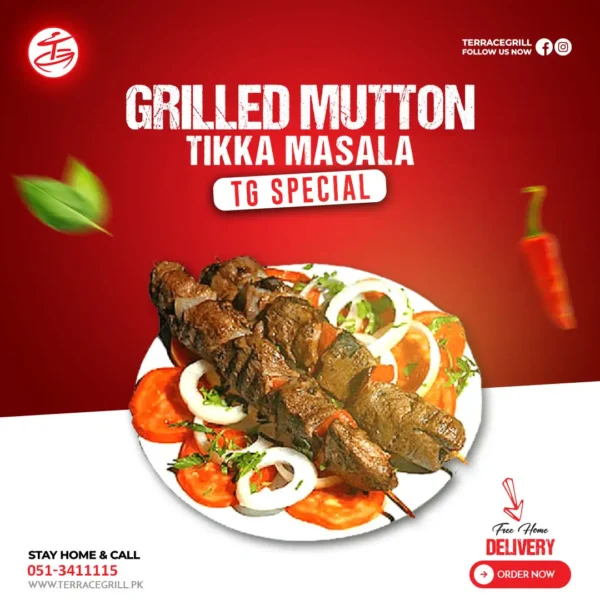 GRILLED MUTTON TIKKA MASALA